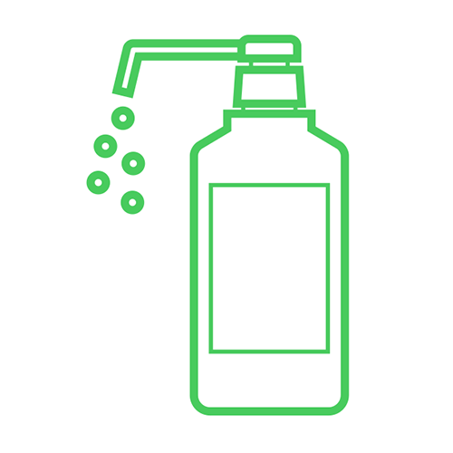 施設内を定期消毒